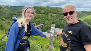 Father and daughter duo finish epic fundraising challenge in style